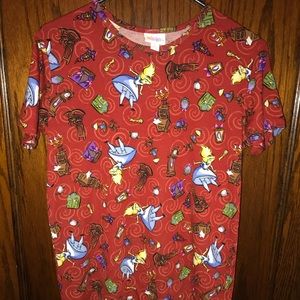 Girls 14 Alice In Wonderland Lularoe Gracie Top